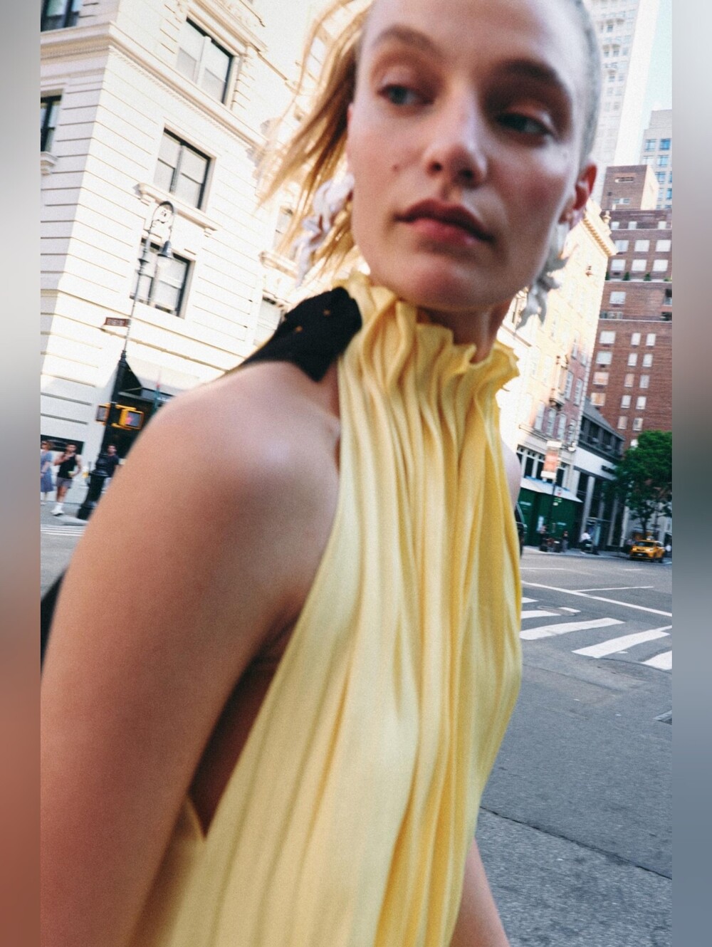 ZARA ZW COLLECTION SATIN EFFECT HALTER DRESS - Picture 4 of 10